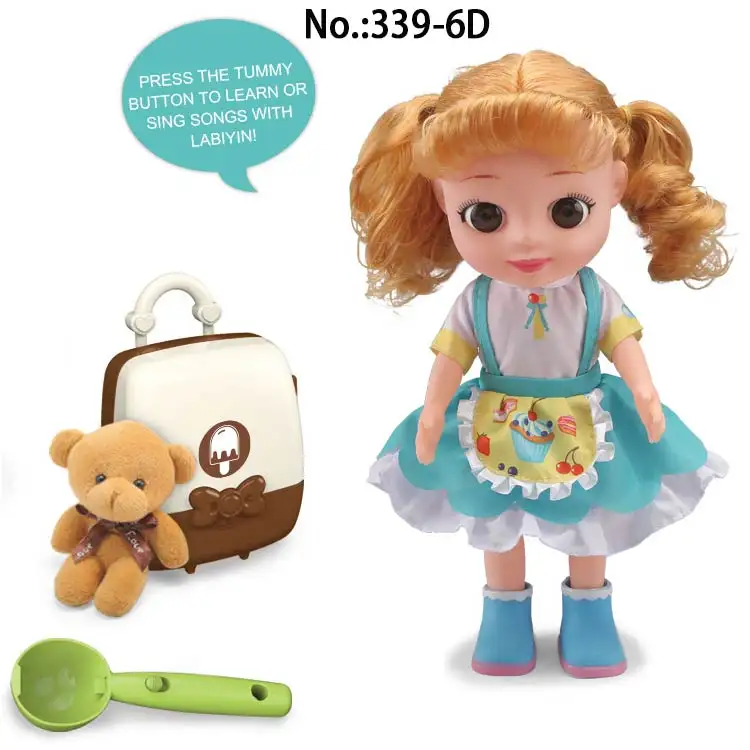 Baby Doll Zubehör Puppe Rollenspiel süße Süßigkeiten Kuchen Spielzeug mit einem Puppen troller Pretend Play Set für Kinder