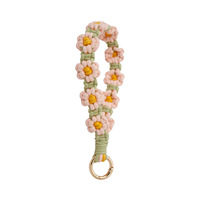 Chaîne de téléphone portable en argent tressé en forme de nœud et de cœur avec perles artisanales pour étui d'écouteurs et accroche-sac – Accessoires de bijouterie