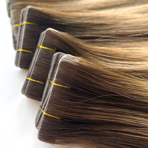 Extensiones de Cabello Humano Virgen 100% de Fábrica al por Mayor, Doble Trama, con Cinta Adhesiva, Color Piano Liso - Product Image 5