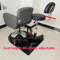 Nouvelle chaise de barbier professionnelle rotative à 360 degrés, chaise de technicien pivotante, travail lourd intégré pour l'équipement de coiffure, tabouret de travail