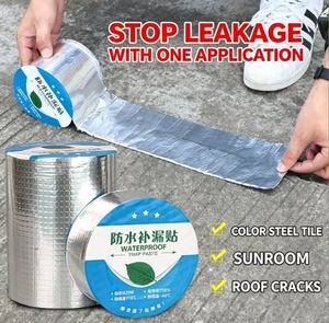 Cinta <span class=keywords><strong>de</strong></span> Butilo <span class=keywords><strong>de</strong></span> Aluminio Superfuerte e Impermeable - <span class=keywords><strong>Membrana</strong></span> Impermeable Exterior <span class=keywords><strong>para</strong></span> Techos <span class=keywords><strong>de</strong></span> Acero, Goteras en Canaletas y Impermeabilización <span class=keywords><strong>de</strong></span> Sótanos - Product Image 6
