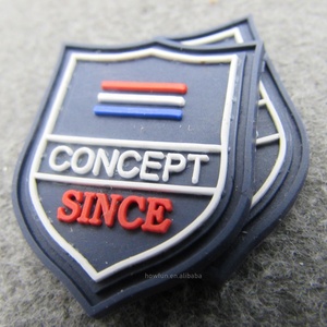 3D PVC/Silicone nhãn làm logo dập nổi PVC cao su vá cho quần áo/túi - Product Image 5