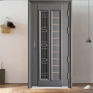 <span class=keywords><strong>Porte</strong></span> d'<span class=keywords><strong>entrée</strong></span> moderne en acier <span class=keywords><strong>Hormann</strong></span> avec fonction antivol, design simple pour la sécurité des entrées extérieures, finition usine Chine - Product Image 6