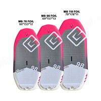 Nouvelle planche de surf gonflable en fibre de carbone style MB 78L/98L/118L, conception modulaire légère pour le kitesurf et le wing foil hydrofoil