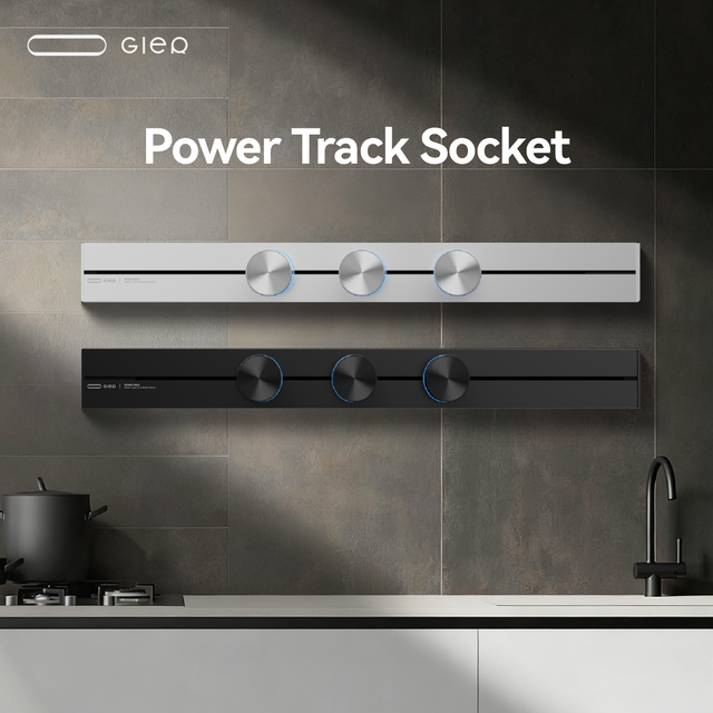 Gler Industrial Stainless Steel Low MOQ Luxury Concealed Electrical Rail Track Socket Europe Eubiq Power Outlet
