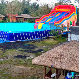 Piscine extérieure de grande piscine gonflable <span class=keywords><strong>avec</strong></span> pliable à haute résistance de piscine de cadre en métal - Product Image 4