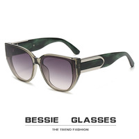 2025 nouvelles lunettes de soleil UV400 plein cadre oeil de chat style unisexe Style européen américain extérieur rue battre lunettes