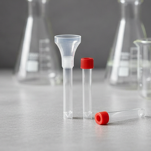 หลอดเก็บน้ำลายแบบใช้แล้วทิ้งสำหรับห้องปฏิบัติการ พร้อมกรวยกรอง ขนาด 5 มล. 10 มล. จากโรงงาน - Product Image 5