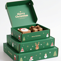 Op maat gemaakte luxe ecovriendelijke recyclebare stevige doos in vliegtuigvorm van papier voor kerstcadeaus, kaarsen, met matte laminatie