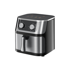 Freidora de aire eléctrica moderna para el hogar con gran capacidad, máquina de cocina de acero inoxidable sin tapa, nuevo diseño <span class=keywords><strong>Visual</strong></span> - Product Image 5