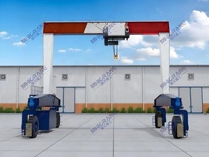 단일 거더 RTG 이동식 고무 타이어 갠트리 크레인 2년 보증 포함 - Product Image 3