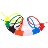 Bridas de nailon autoblocantes Easy Mark con identificación y marcaje, con etiqueta colgante, certificación CE ROHS, -40~+85, para sujetar cables