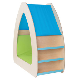 Moetry Cozy Wooden Kids Reading Nook Hut avec sièges moelleux, mobilier de bibliothèque moderne et écologique pour école maternelle et école primaire pour enfants - Product Image 6