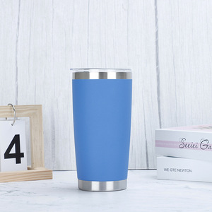 Vente en gros de gobelets isothermes en acier inoxydable de 20 oz, revêtement en poudre écologique, gobelet à vide pour café, bière, vin, cadeau, avec couvercle - Product Image 2