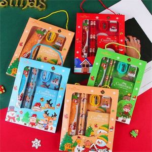Wholesale 6-Piece Creative Cartoon Christmas Gift Box <b>Stationery</b> <b>Set</b> for School Promotions - Product Image 3