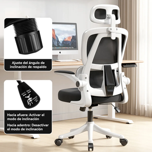 Chaise de bureau de direction pivotante promotionnelle de qualité européenne Chaise élévatrice ergonomique blanche <span class=keywords><strong>Fauteuil</strong></span> d'ordinateur rotatif - Product Image 6