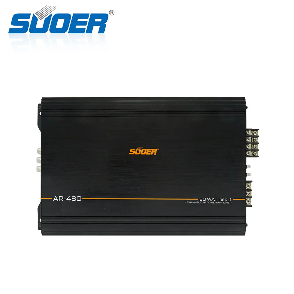 Suoer AR-480-B 1000W carro ab de alta potência para auto amplificador bordo carro áudio 12V amplificador de potência do carro