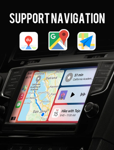 Phổ không dây Carplay Adapter siêu mỏng khối lượng 2.4GHz + 5.8GHz băng tần kép Carplay và <span class=keywords><strong>Android</strong></span> tự động hộp - Product Image 3