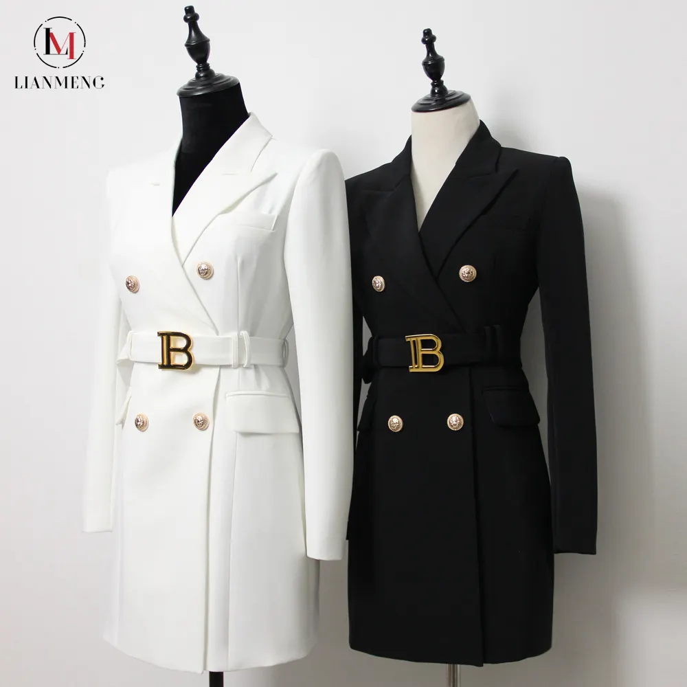 LIANNMENG AC001 Custom Wholesale 2023 Fashionable Office Formal Suit Dress Winter Suits For Women
