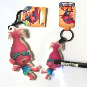 Biểu tượng tùy chỉnh led Keychain khuyến mại PVC LED vòng chìa khóa ánh sáng lên vòng chìa khóa Tiểu Thuyết Keychain với biểu tượng tùy chỉnh - Product Image 3