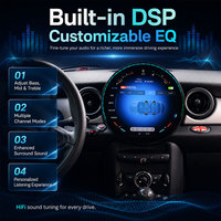 Autoradio Android pour BMW Mini Cooper Mini R56 2007-2010 Mini R60 2011-2016 avec Carplay sans fil et Android Auto DSP