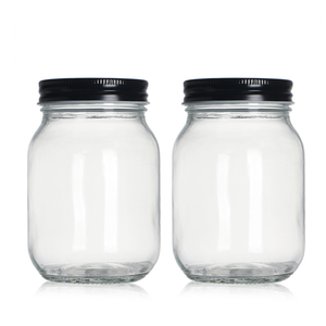 Pot de conservation en <span class=keywords><strong>verre</strong></span> premium, hermétique, pour cuisine et garde-manger, 500 ml, transparent, pour haricots, épices, noix - Product Image 2