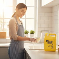 Détergent liquide vaisselle jetable écologique personnalisé en gros 10KG pour la restauration, nettoyant de cuisine avec 5%-15% d'ingrédients actifs