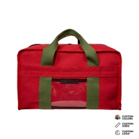 Sac de sécurité robuste en toile avec fermeture éclair résistante aux déchirures, pochette à monnaie grande capacité, portable, pour banque et administration