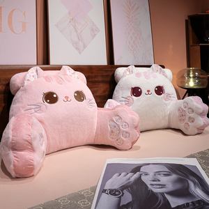 Peluche gatto bambola comodo e morbido cotone e tessuto supporto lombare per divano e letto - Product Image 5