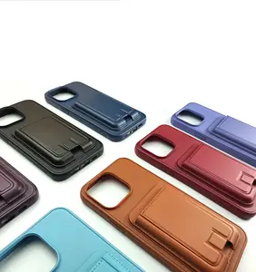 Fabrika yeni tasarım cüzdan kredi kartı mıknatıs dirsek telefon iPhone için kılıf samsung oppo vivo xiaomi telefon kapak