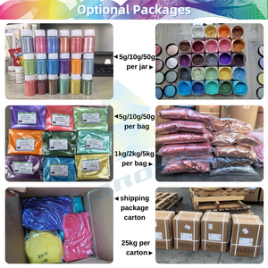 Ensembles en gros de <span class=keywords><strong>poudre</strong></span> de mica naturelle métallisée, vernis à ongles, résine, art, artisanat, peinture aquarelle, pigment à changement de couleur, <span class=keywords><strong>poudre</strong></span> de mica nacrée - Product Image 2