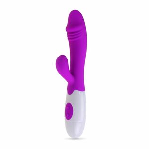Rampant Rabbit Vibrator 30 function Waterproof Silicone Dildo Sex Toy