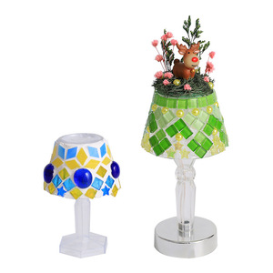 Mosaic Table Lamp DIY Craft Kit Small Size Acrylic Material Educational Gift For Kids And Kindergartens - Product Image 4