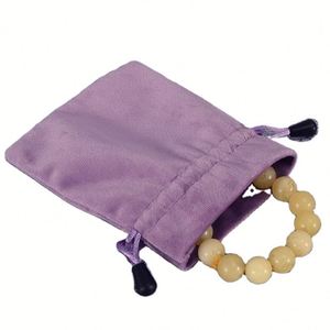 Custom logo Velvet Jewelry Drawstring Pouchexquisite Small Storage Bag for Elegant Packaging Mirror Velvet Drawstring <b>Dust</b> Bags - Product Image 1