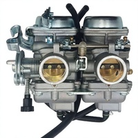 Carburateur double cylindre en aluminium CNC pour moto 250cc, remplacement durable avec mélange réglable