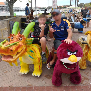 Robot Animatronic Dinosaure Marche Dinosaures Enfants Animal Équitation Dinosaure Machine Voiture - Product Image 2