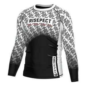Custom Oem Odm Jiu Jitsu No Gi Sports Grappling Workout <b>Compression</b> <b>Shirt</b> Rash Guard - Product Image 1