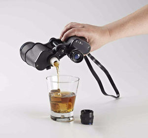 Novo design de alta qualidade para parques de bolas, esportes, acampamento, viagens, garrafa de água potável, frasco binocular com funil, frasco de álcool oculto - Product Image 2