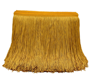 Borla Decorativa de Poliéster con Flecos Dorados, 15 cm, Longitud Personalizada para Prendas, Bolsos y Textiles para el Hogar - Product Image 1