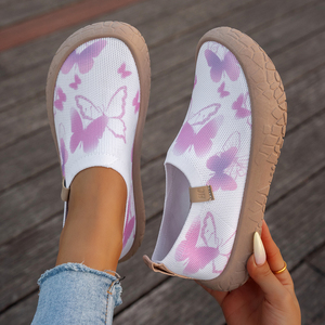 Zapatillas <span class=keywords><strong>de</strong></span> Verano para Mujer, Suaves, Estampadas, Sin Cordones, Planas, Casuales, para Caminar al Aire Libre, a la Moda, Transpirables, Ligeras, <span class=keywords><strong>de</strong></span> Punta Ancha - Product Image 2