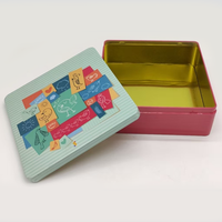 Boîte en fer blanc recyclable pour chocolats, bonbons, biscuits, friandises, snacks, cadeau de qualité supérieure