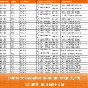 MS-0120 MASUMA Auto ricambi Auto disco pastiglie freno silenziose 93186003 1605098 1605088 1605094 per OPEL ASTRA-H 1.2L <span class=keywords><strong>Z12XEP</strong></span>. HATCH 3D - Product Image 2