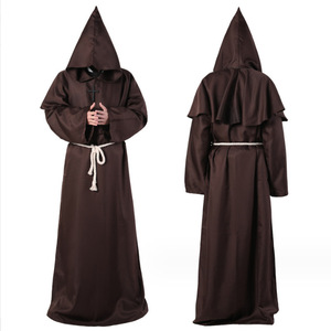 Disfraz <span class=keywords><strong>de</strong></span> Halloween Cosplay disfraz <span class=keywords><strong>de</strong></span> monje medieval túnica <span class=keywords><strong>de</strong></span> monje mago sacerdote COS disfraz <span class=keywords><strong>de</strong></span> escenario - Product Image 5