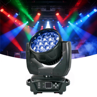Fabrikpreis Großhandel 19 Stück 15W RGBW 4-in-1 Bühnenlicht Moving Head Zoom Wash Light für DJ Disco LED-Beleuchtung