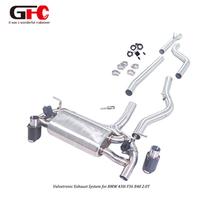 Sistema de Escape Catback GFC de Alto Rendimiento para BMW 430i <span class=keywords><strong>Gran</strong></span> Coupé F36 B48 2016, Silenciador Único con Válvulas Dobles y Diseño de Salida Dual - Product Image 4