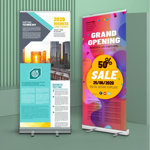 Espositore <span class=keywords><strong>Roll</strong></span>-<span class=keywords><strong>Up</strong></span> Portatile in Lega di Alluminio Labao per Poster <span class=keywords><strong>Pubblicitari</strong></span>, Strumento di Stampa Digitale con Montaggio Senza Attrezzi, Dimensioni Personalizzabili per Esposizioni - Product Image 2