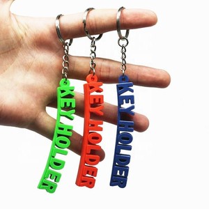 Porte-clés personnalisés avec nom, porte-clés en PVC souple 2D 3D, porte-clés en silicone, logo personnalisé - Product Image 2