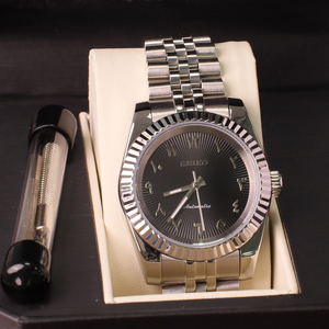 Reloj de Lujo con Movimiento NH35, Fondo Transparente, Esfera con Agujas de Acero Inoxidable, Reserva de Marcha de 38 Horas, Mecánico Automático, Resistente al Agua - Product Image 3