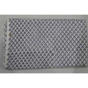 Tissu artisanal indien en coton imprimé à la main, motif floral moderne de Jaipur, pour sacs et rideaux, tissu léger pour robes - Product Image 3