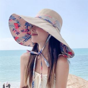 Nuevo Sombrero de Sol de Verano para Mujer, Estilo Playero, con Bordado 3D, Ala Ancha, Estampado de Pescador, Protección Solar para Exteriores - Product Image 6